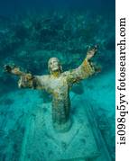 Statue of Christ of the Abyss.