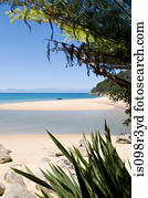 tranqüilo, e, escondido, praia