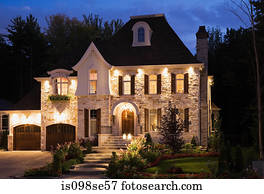 Exterior of a large house