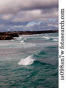 View of rugged coastline.