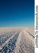 Snow covered hill, Warrington, UK