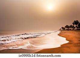 Beach, elmina, ghana, west africa