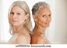 Portrait of senior and mature women Portrait of senior and mature women
