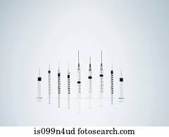 Syringes, studio shot