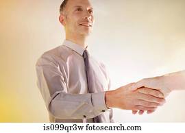Man shaking hands
