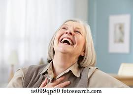Senior woman laughing, portrait Senior woman laughing, portrait