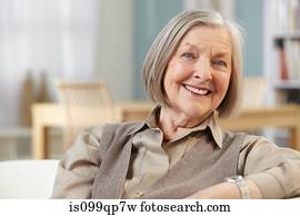 Senior woman looking at camera, portrait Senior woman looking at camera, portrait