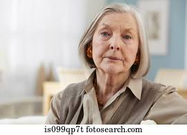 Senior woman looking at camera, portrait Senior woman looking at camera, portrait