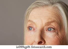 Senior woman looking away