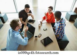 Young business people in meeting