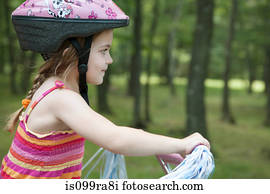 menina, ciclismo