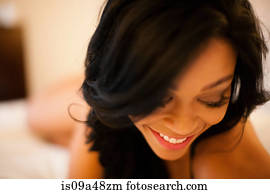 Close up of woman's smiling face