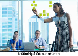 Business people working in office