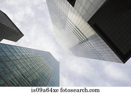 Low angle view of skyscrapers