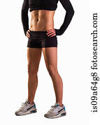 Woman wearing athletic gear