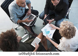 Business people talking in office