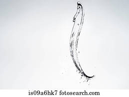 Water splashing in air