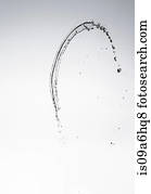 Water splashing in air