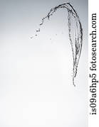 Water splashing in air