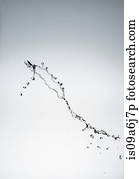 Water splashing in air