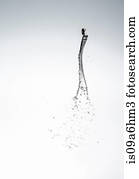 Water splashing in air