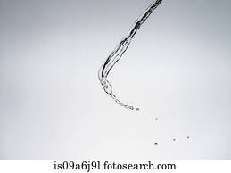 Water splashing in air