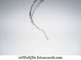 Water splashing in air