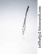 Water splashing in air