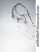 Water splashing in air