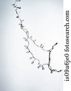 Water splashing in air