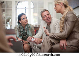 Casual business meeting