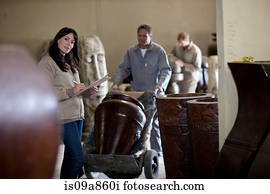 cliente, feliz, com, dela, ordem