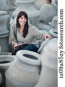 negociando, com, vendas, em, cerã¢­icas, fábrica