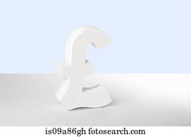 Pound sign on white background