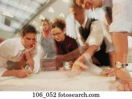 Business people in office