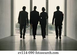Business people walking