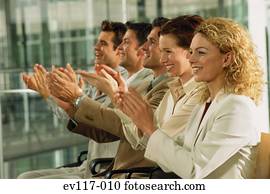 pessoas, em, apresentação