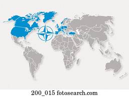 Map of Nato Stock Photo | 200_089 | Fotosearch