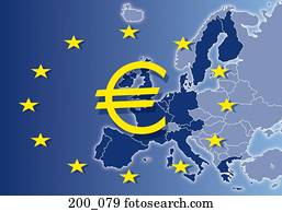 mapa, de, comunidade européia