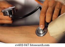 verificar, pressão sangue