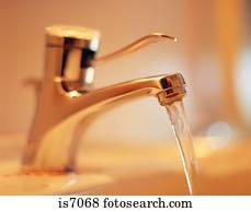 torneira executando