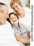 Grandparents with grandson Grandparents with grandson