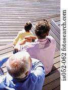 Father, son and grandad Father, son and grandad