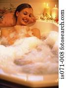 Woman in bath