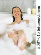 Woman in bath