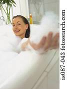 Woman in bath