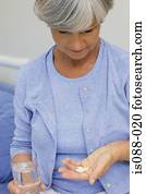 mulher, medicina levando