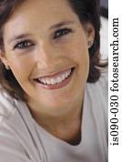 portrett, av, ei, kvinne