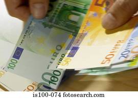 Counting money Counting money