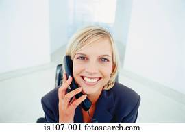 executiva, ligado, telefone